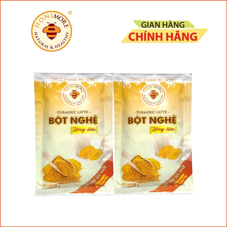 Set 2 gói Bột nghệ uống liền Honimore 16g/gói