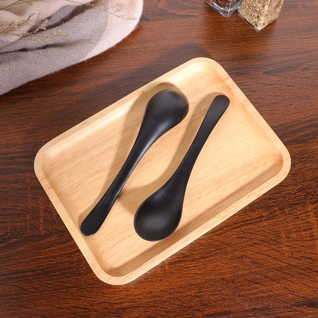 Bộ 6 Muỗng Súp A5 Melamine Bằng Sứ Màu Đen Siêu Bền Tiện Dụng Cho Gia Đình140155Hàng Có Sẵn! Giá Bán Sỉ!
