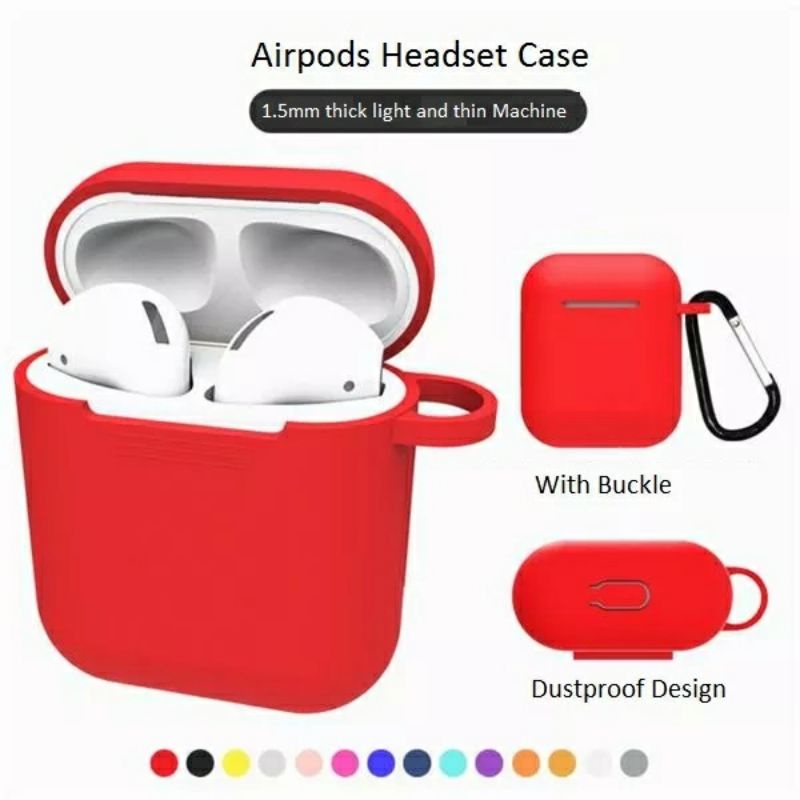 vỏ BẢO VỆ Tai ghe apple airpod không dây bluetooth kèm móc khoá