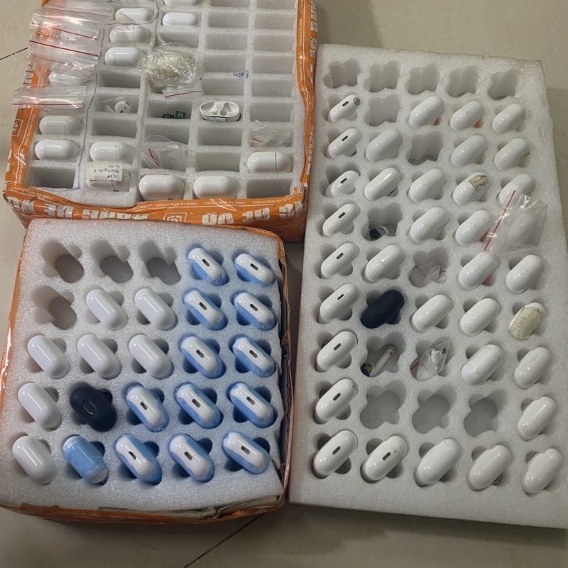 Thanh lý tai nghe AP2, AP3, Pro các loại chip 1562E, 1562AE, 1536U, 1562M, 1562A, 1562F, JL cũ, tặng ốp chống sốc