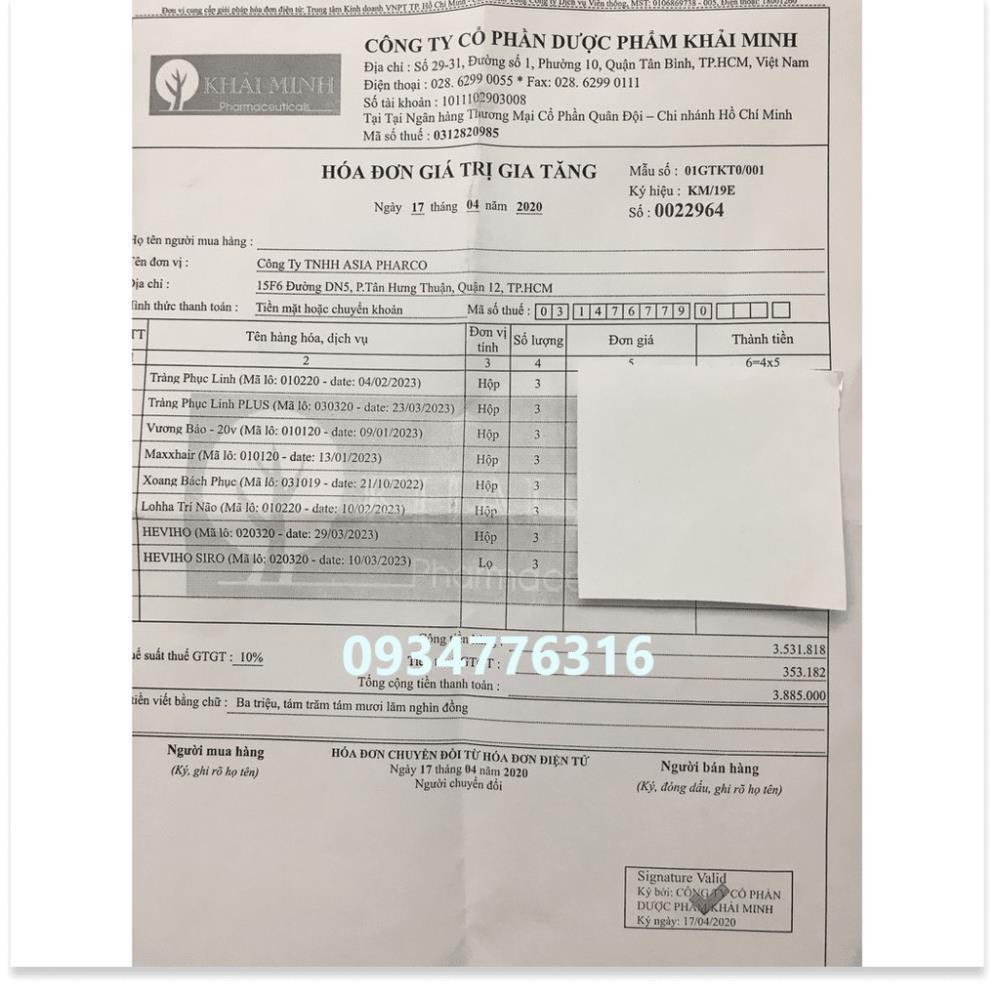 ✅ Viên uống Heviho - Hỗ trợ điều trị viêm đường hô hấp cấp và mãn tính