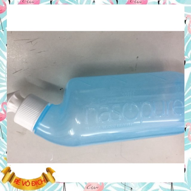 Bộ dụng cụ rửa mũi xoang NASOPURE (gồm Bình xịt 8oz ~ 240ml và 4 gói muối x 3.75g) (Made in USA)