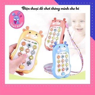 Điện thoại đồ chơi trẻ em thông minh có nhạc cho bé có kèm pin