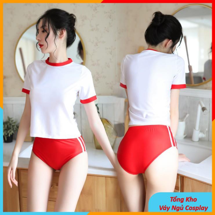 Set Cosplay Sexy Học Sinh - Bộ Đồ Ngủ Cosplay Sexy Vận Động Viên - Đồng Phục Thể Dục Nữ Sinh - VĐV002 - Ivyshop