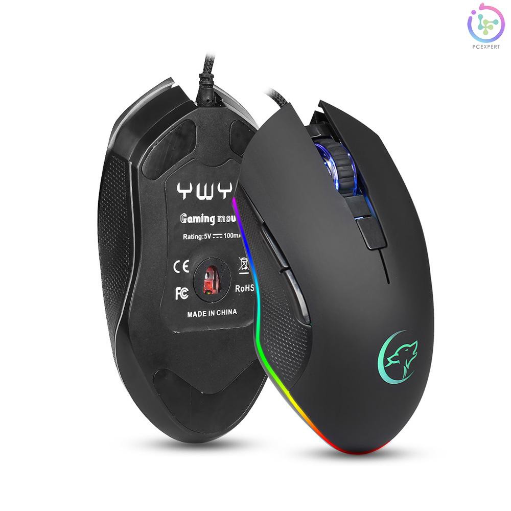 Chuột Chơi Game Có Dây Ywyt G812 3200dpi 6 Nút Có Đèn Led