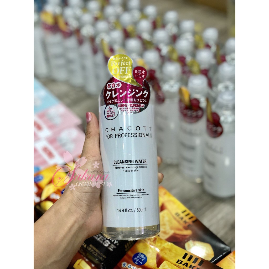 Nước tẩy trang Chacott for Professionals Nhật Bản 500ml