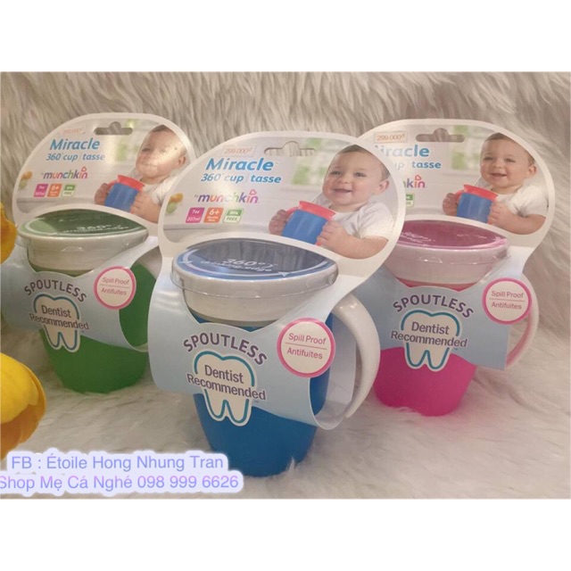CỐC TẬP UỐNG 360 độ Munchkin