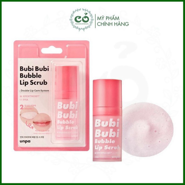 Gel sủi bọt tẩy tế bào chết môi Unpa Bubi Bubi Lip Y509