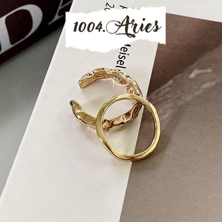 Set nhẫn 2 chiếc vàng bạc cá tính - 1004.ARIES