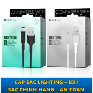 CÁP SẠC LIGHTNING CHO IPHONE IPAD BOROFONE