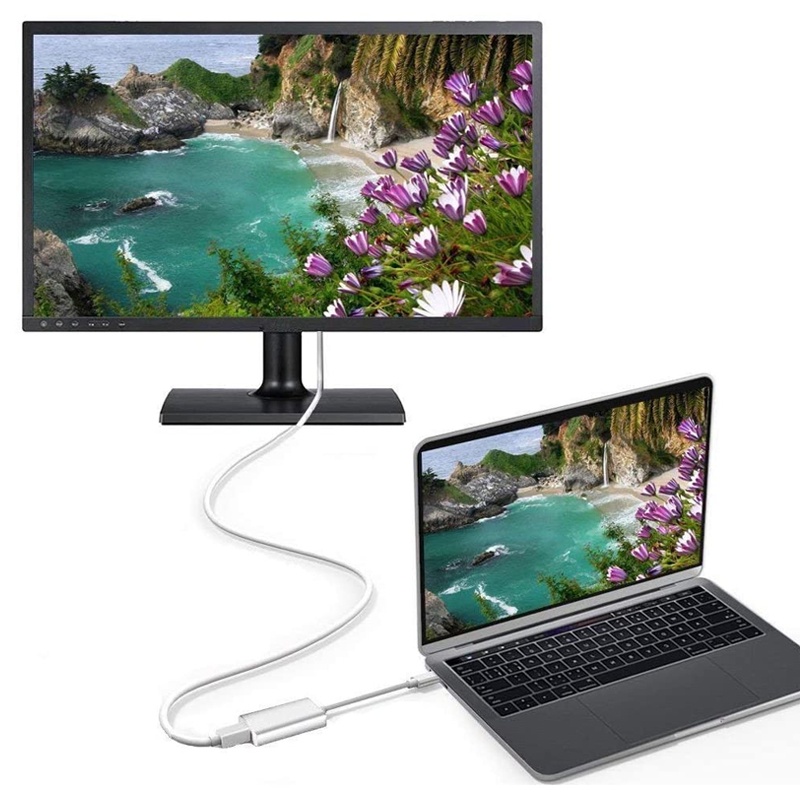 Đầu chuyển đổi USB C sang Mini DP 3 sang Mini DisplayPort 4K 30HZ tiện dụng