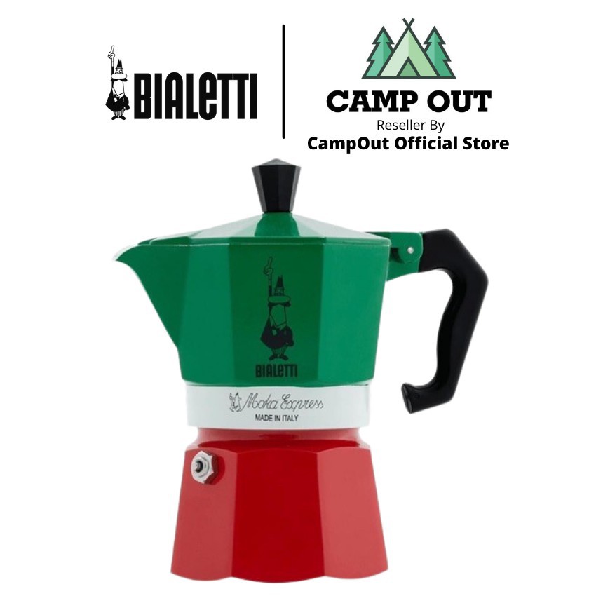 Ấm pha cà phê Bialetti tiện lợi ấm pha cafe ý 3 cup 150ml Moka ý Campoutvn A007