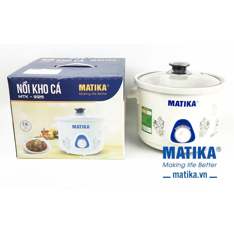 Thông số kỹ thuật của Nồi kho cá Matika MTK-9125