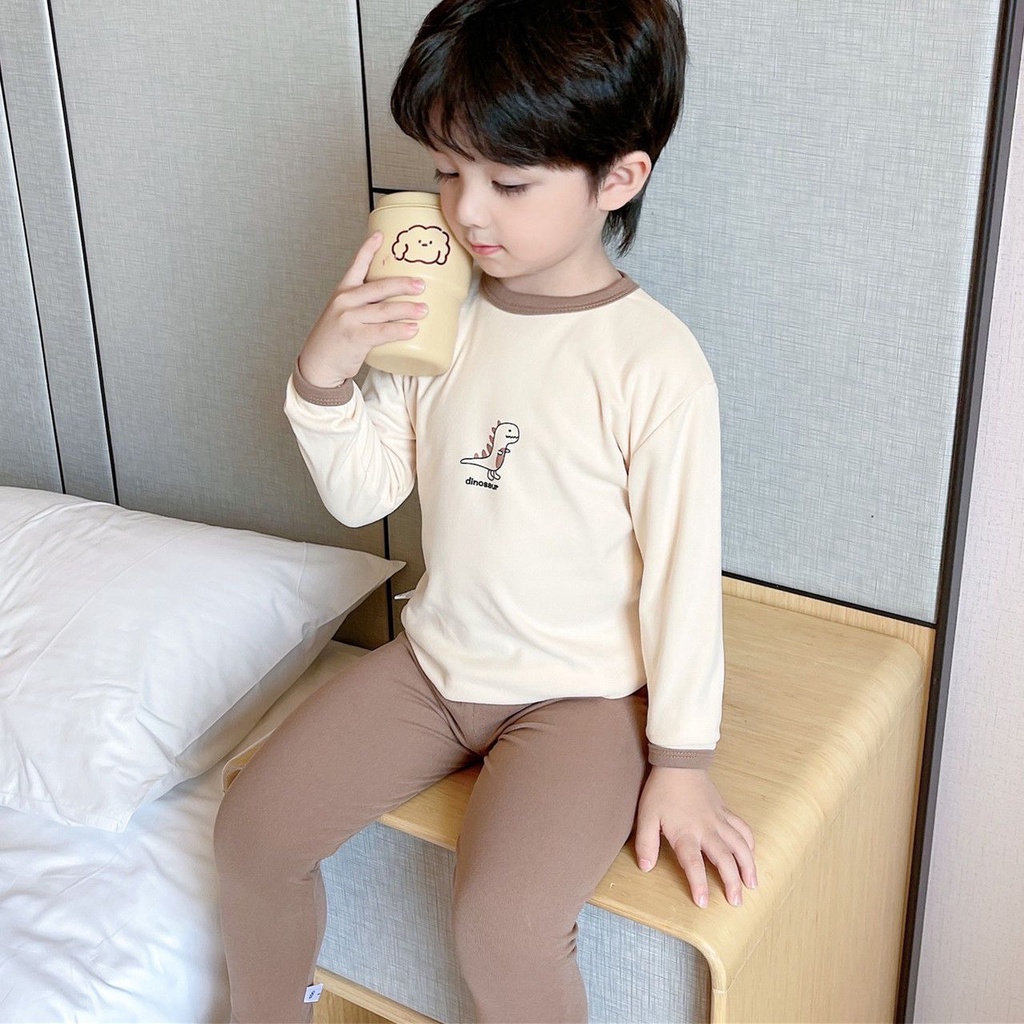 Bộ Thu Đông Cotton Nhiều Màu MD757 Cho Bé Trai, Bé Gái - Jumping Beans Official Store