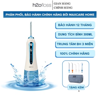 Máy tăm nước cao cấp cầm tay H2OFloss HF9P - Tặng Kèm Túi Đựng - Công Nghệ Chống Nước IPX7 - Phiên Bản Mới Nhất 2022