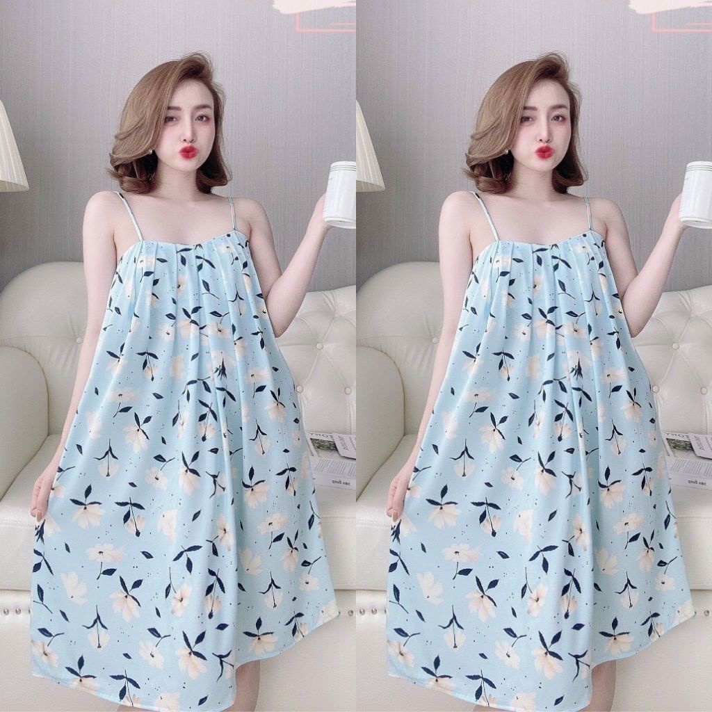 Váy ngủ sexy BIGSIZE, Đầm ngủ sexy lụa Latin Chất Siêu Mát Dáng Siêu Xinh &lt; 80kg