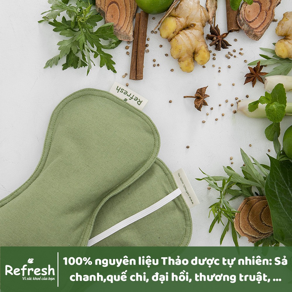 Túi chườm giảm nhức mỏi mắt 100% thảo dược thiên nhiên - REFRESH