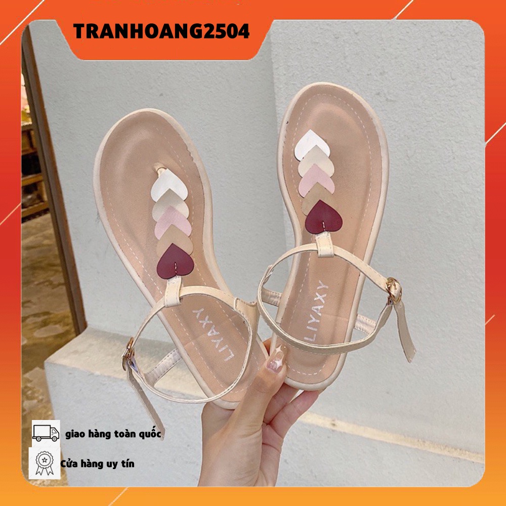 HÀNG CÓ SẴN sandal dép dây trái tim xỏ ngón quai hậu