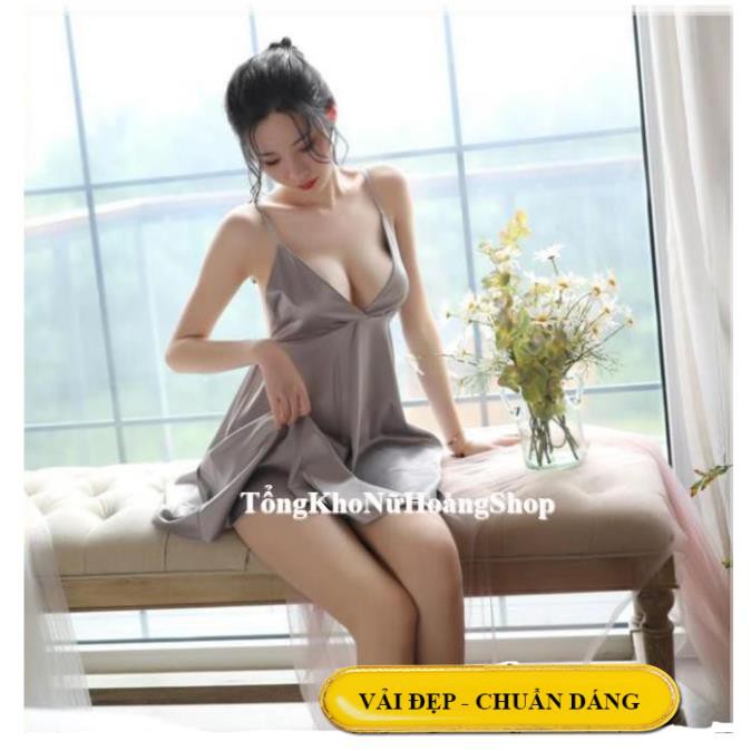 [ Chất Đẹp - Form Chuẩn]Váy ngủ lụa satin đẹp sang B1020 - đầm ngủ cao cấp | BigBuy360 - bigbuy360.vn