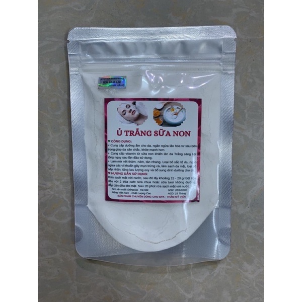 1kg Bột ủ Trắng Sữa Non giá sỉ, Chuyên Dùng Cho Spa, Thẩm Mỹ Viện