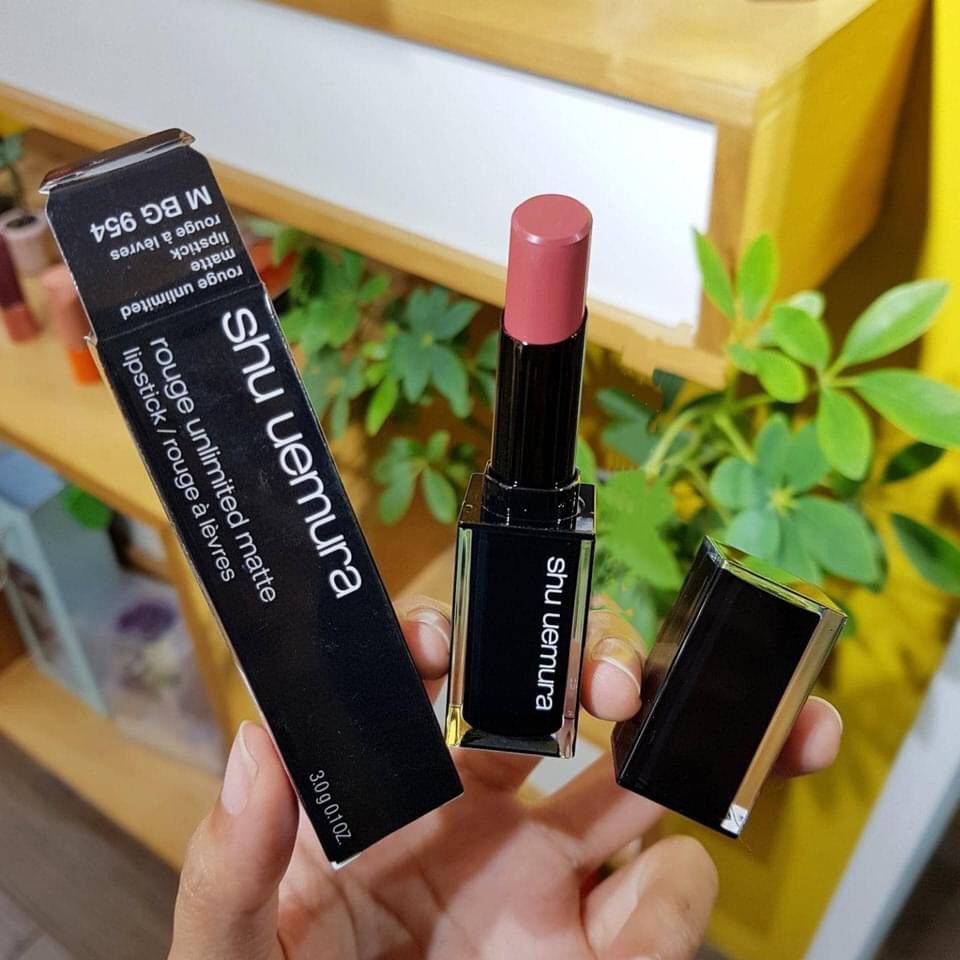 Shu Uemura- Son Rouge unlimited Matte Lipstick M BG 954 3 g