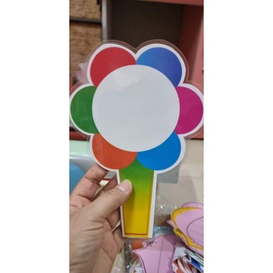 Thẻ hoa ghi đáp án ép plastic