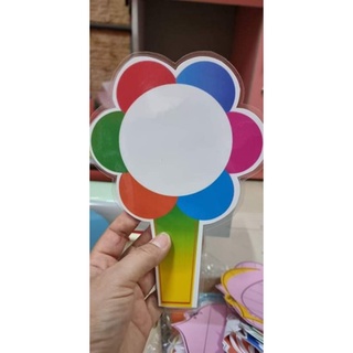 Thẻ hoa ghi đáp án ép plastic