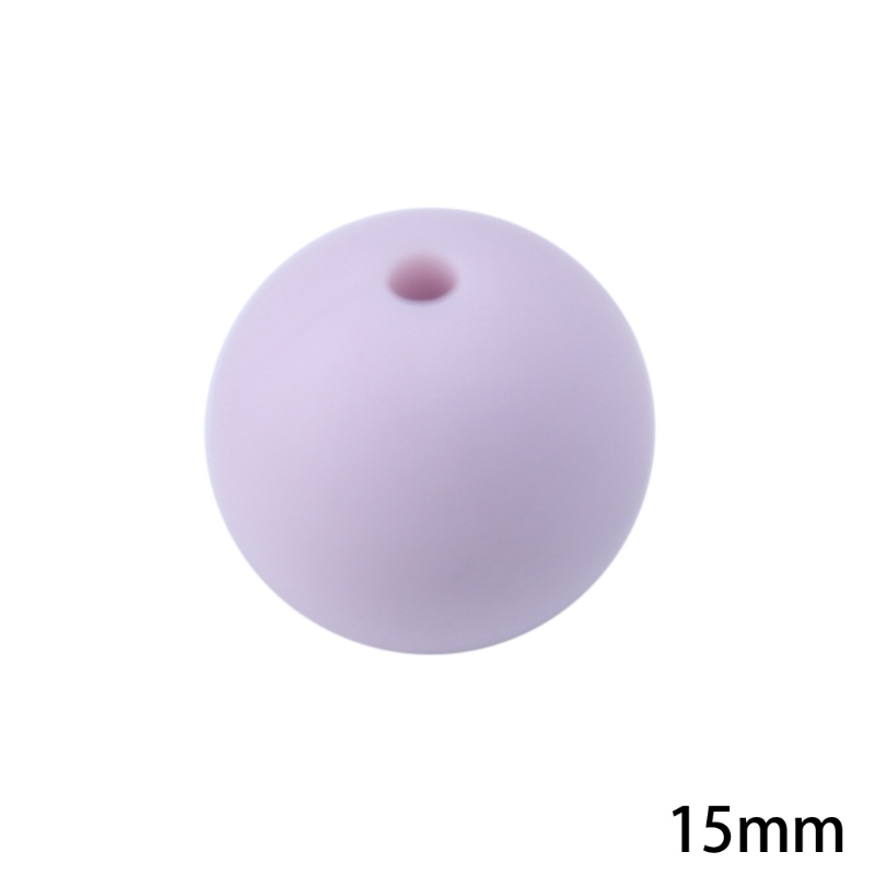 20 Hạt Silicon Tròn Không BPA Làm Đồ Trang Sức Ngậm Mọc Răng DIY Mới