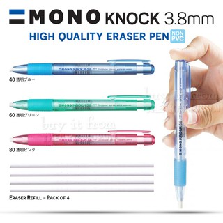 Bút Gôm Bấm Tombow Mono Nét 3.8mm
