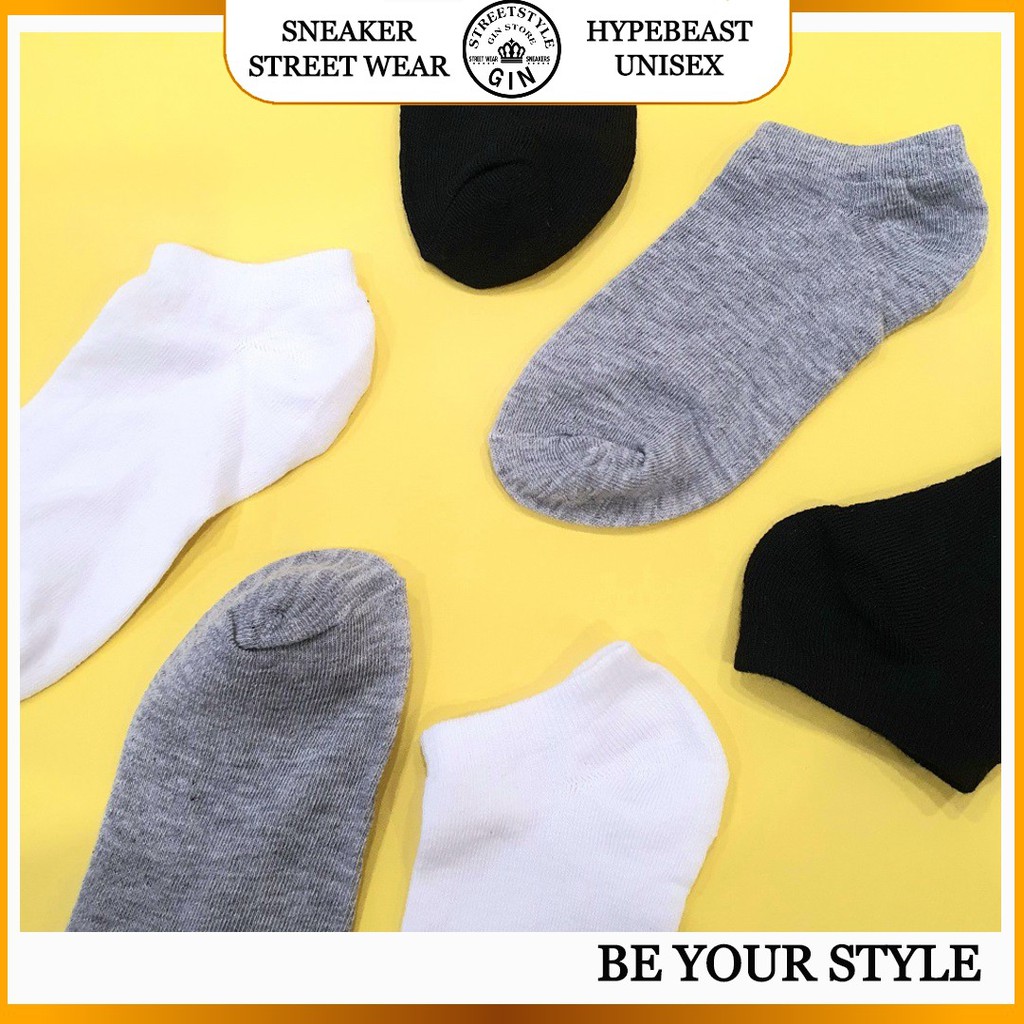 COMBO 2 ĐÔI TẤT BASIC NGẪU NHIÊN THOÁNG KHÍ - GIN STORE