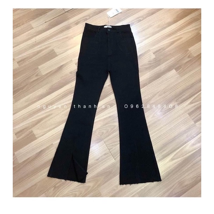QUẦN ĐEN LOE CHẤT SKINNY CHO NỮ CO GIÃN TỐT HÀNG QC L1