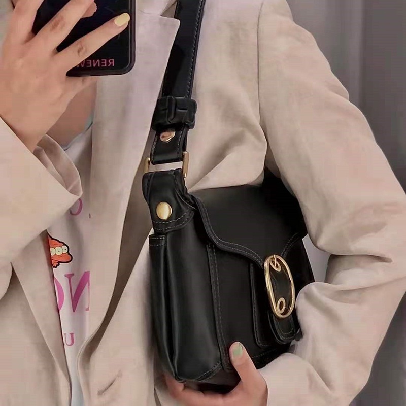 Túi đeo vai IELGY có khóa gài thời trang sành điệu cho nữ