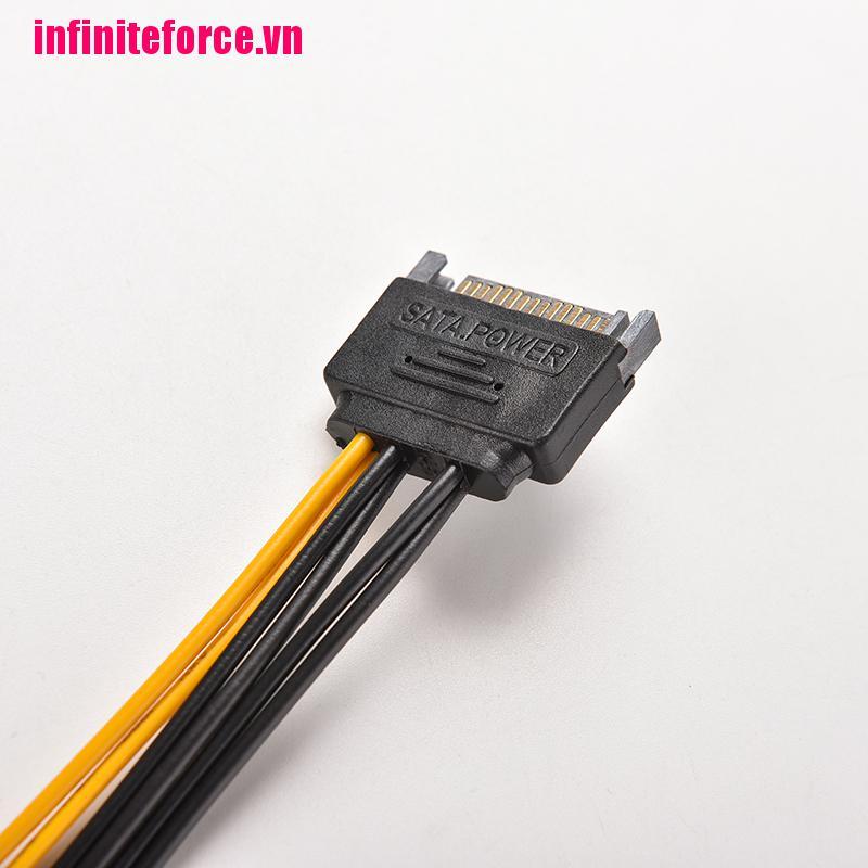 Cáp ChuyểN ĐổI Vn 15-Pin Sata Sang 6 Pin Pci-E 20cm
