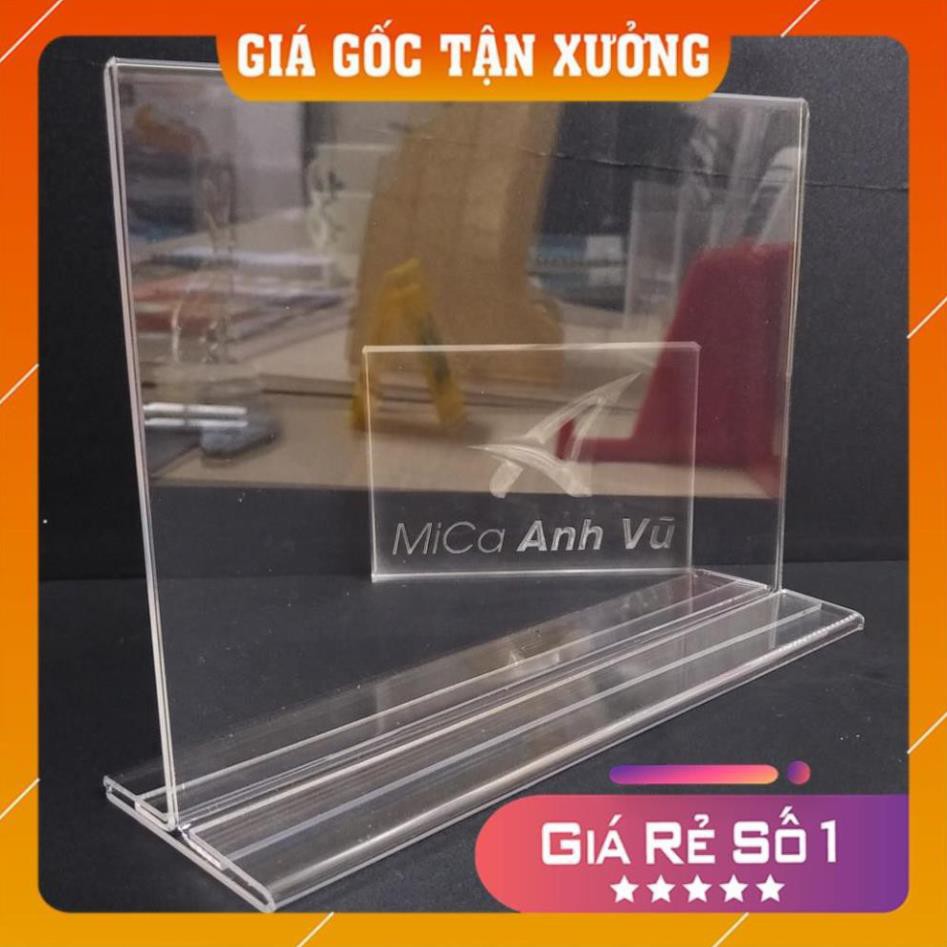 [Mica Việt Nam] [Giá Gốc Tận Xưởng] Kệ Menu mica A4 trong suốt đựng tờ rơi bảng thực đơn