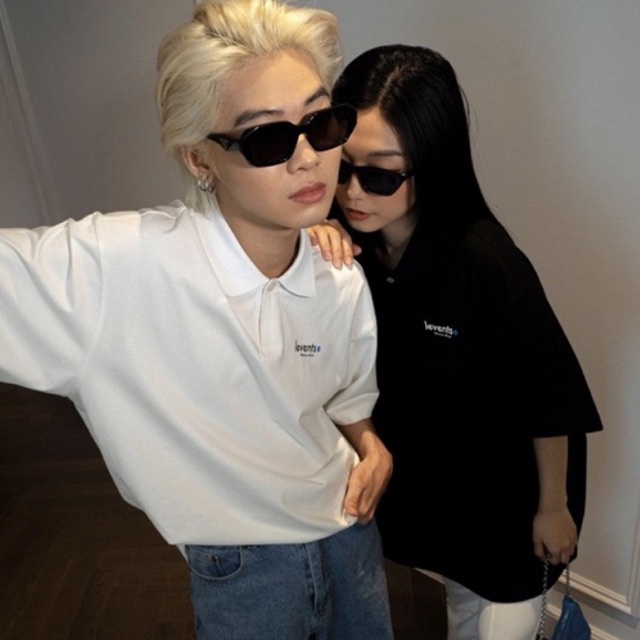 LEVENTS Áo polo Mini popular/ Black & White