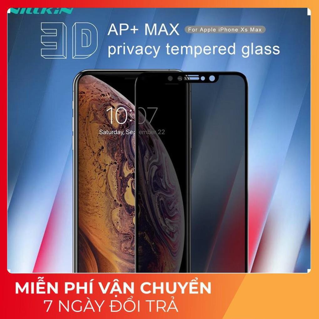 Dán kính cường lực chống nhìn trộm Nillkin AP+ MAX dành cho iPhone X / XS-Hàng chính hãng(bảo vệ sự riêng tư)