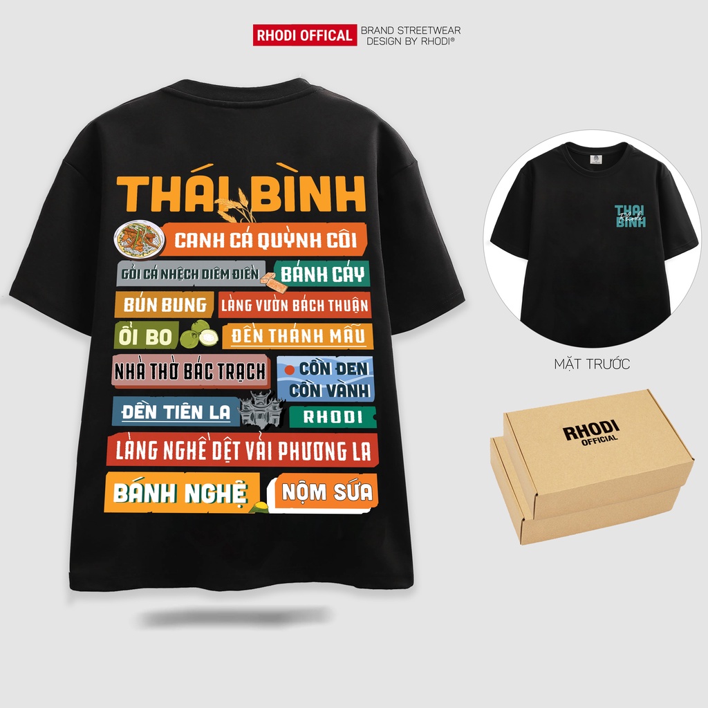 Áo phông local brand RHODI dáng tay lỡ unisex phong cách ulzzang nelly thế hệ genz ThaiBinh