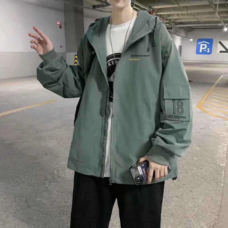 Áo khoác kiểu đơn giản size M-2Xl phong cách Hàn quốc cho nam