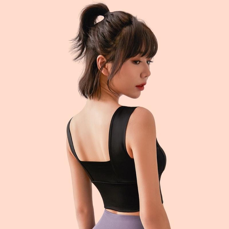 Áo Bra Ren 2 Dây Bảng To, Áo Lót Su Đẹp Thể Thao Dáng Dài [Có Mút Ngực] - 123