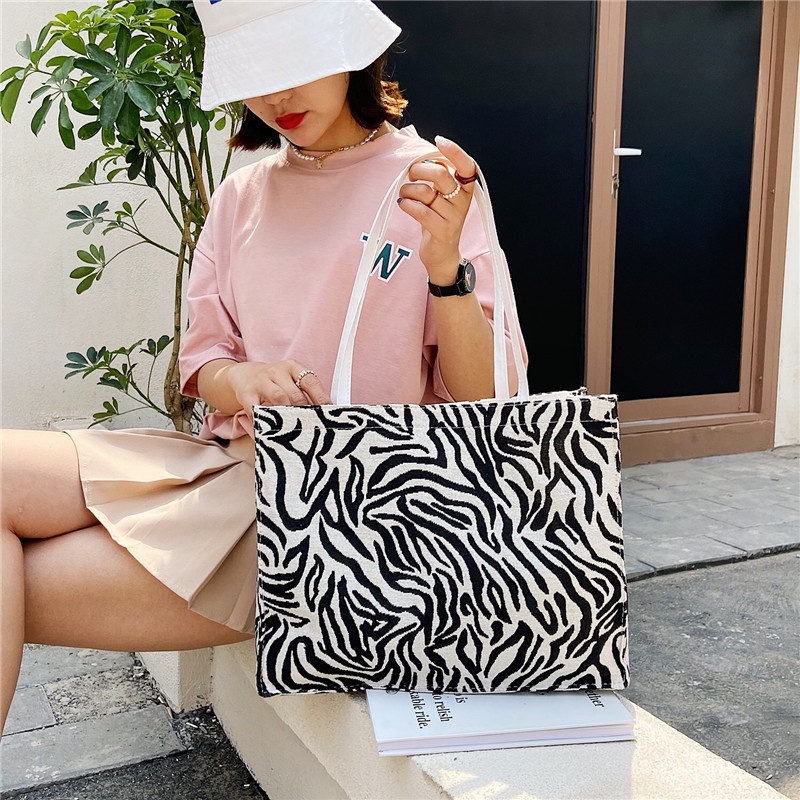 Túi Xách Canvas Thiết Kế Đơn Giản Thời Trang Mới Cho Nữ