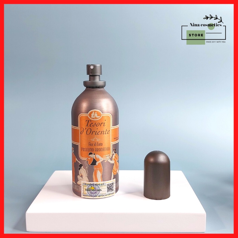 Nước Hoa Tesori Hương Hoa Sen Chai Nhôm Màu Nâu 100ml
