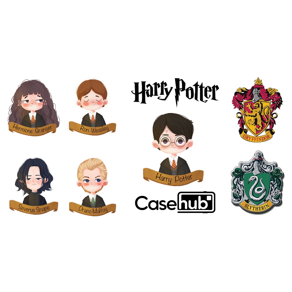 Bộ Sticker Harry Potter độc quyền Casehub - Sticker CHỐNG NƯỚC cao cấp siêu bền siêu đẹp