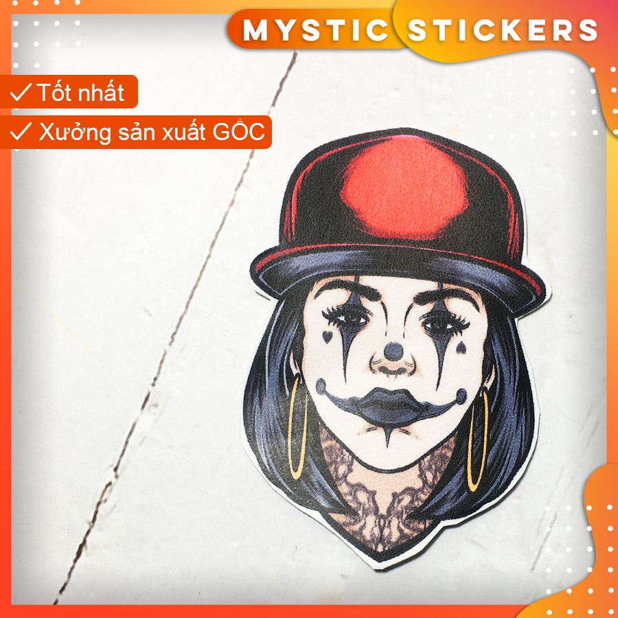 [JOKER GIRL] 01 Sticker chống nước/ dán laptop vali xe mũ bảo hiểm nhà cửa ...