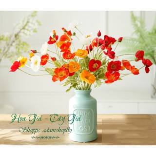Hoa giả - Hoa Anh Túc Vải lụa