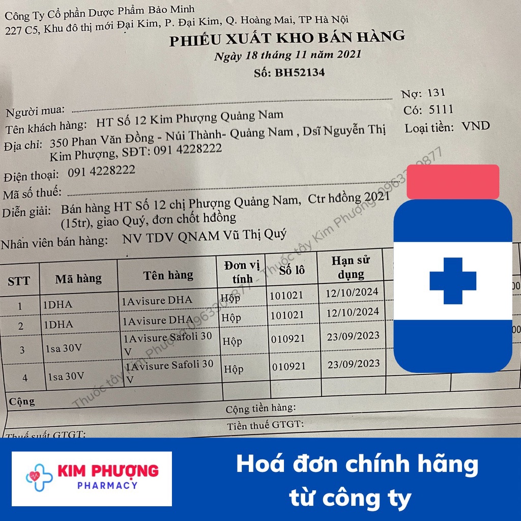 Avisure DHA - Viên uống bổ sung DHA, EPA, Viatmin tổng hợp cho cơ thể, giúp bổ não và tốt cho mắt