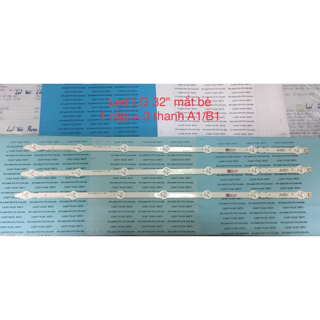 LED TIVI LG 32 LB530A ( 1 CẶP = 3 THANH A1/B1 )