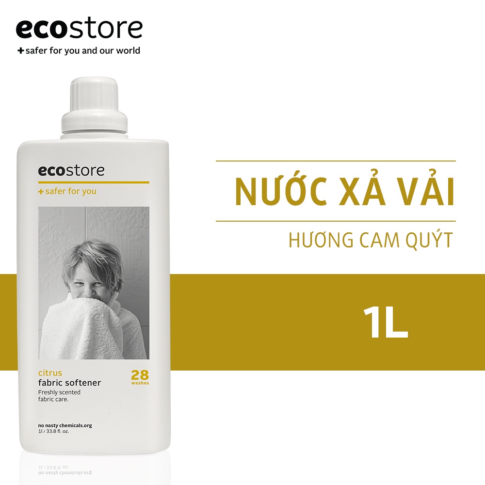 Ecostore Nước xả vải hương quýt 1L