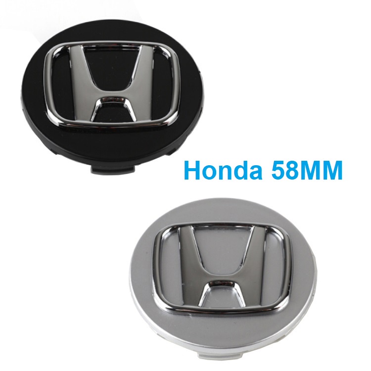 Logo chụp mâm bánh xe ô tô Honda đường kính 58mm HDA58 Nhựa ABS cao cấp