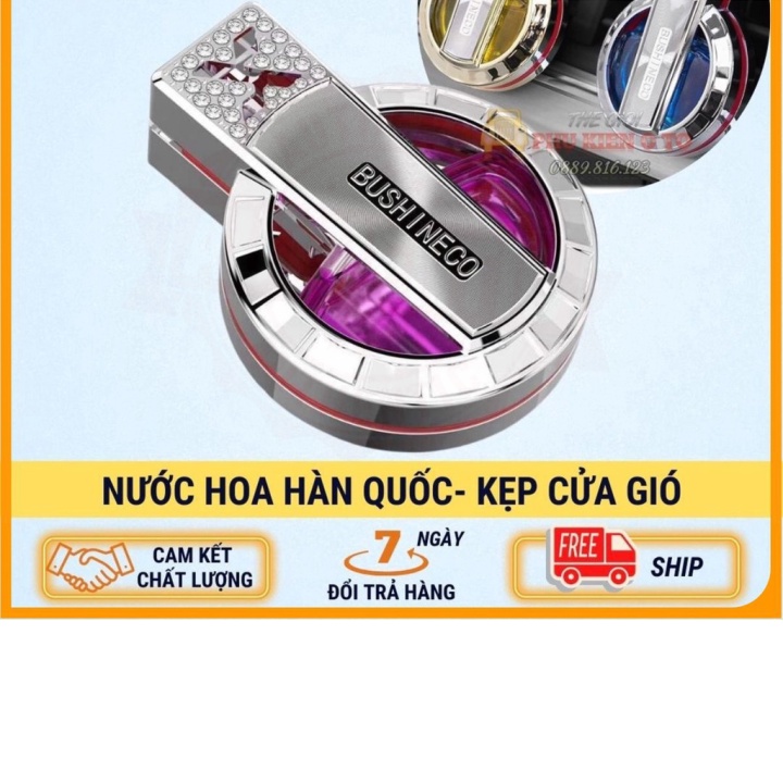(Hỏa tốc) Nước Hoa Kẹp Cửa Gió Điều Hòa Xe Hơi Sang Trọng Qúy Phái- Phong cách Hàn Quốc