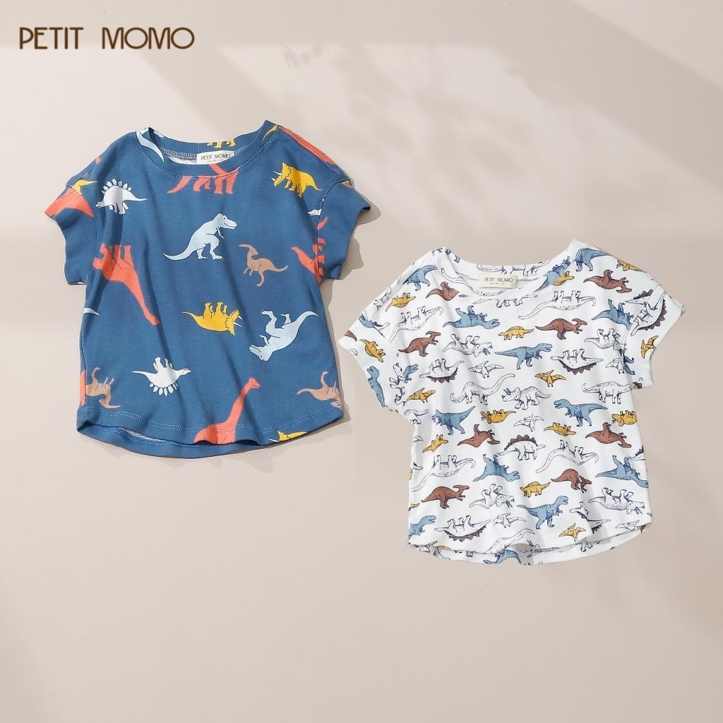 Áo Thun Cộc Tay Cho Bé PETIT MOMO Chất Thun Cotton Mát Lạnh Họa Tiết Dễ Thương H187.1